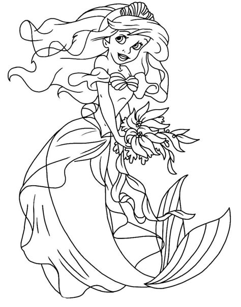 Ariel Coloring Page