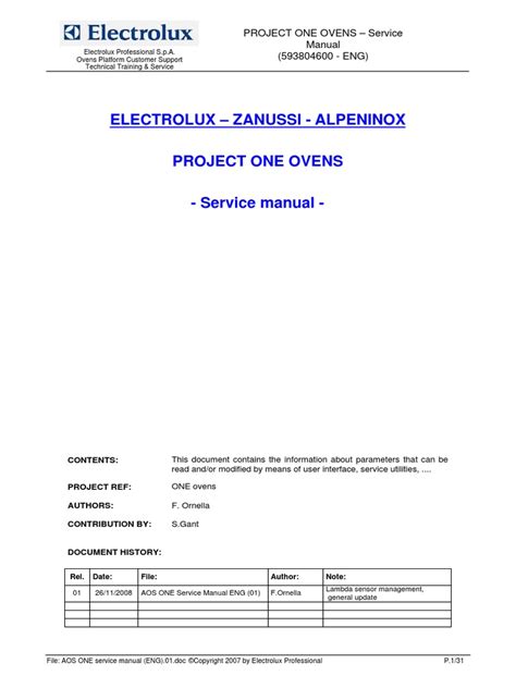 Electrolux Oven Manual Eng. | PDF | Gases | Applied And Interdisciplinary Physics