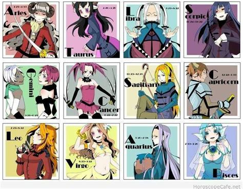 Zodiac Signs As Anime Characters! - zodiac | Zodiac characters, Anime ...