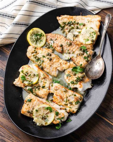 Cod Piccata - Sip and Feast