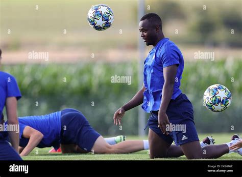 Training of GNK Dinamo youth players at Colovray Sports Centre on ...