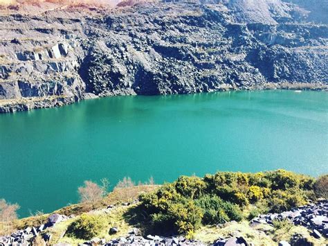 Look how gorgeous the Quarry Lake was today! . #zipworld # ...