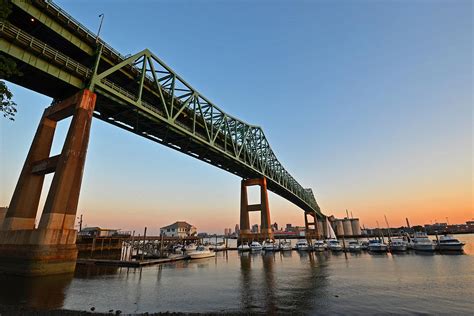 The Tobin Bridge Into The Sunset Photograph by Toby McGuire