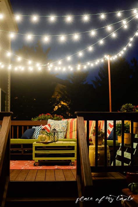 HANG STRING LIGHTS ON YOUR DECK AN EASY WAY