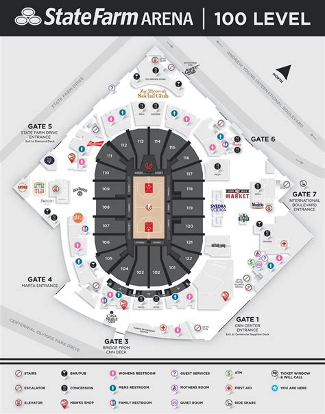 Arena Maps | State Farm Arena