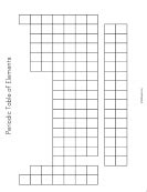 Blank Periodic Table of Elements | Periodic table printable, Periodic chart, Periodic table of ...
