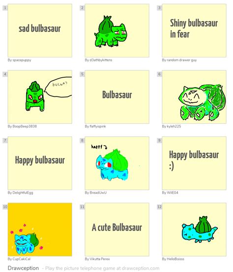 sad bulbasaur - Drawception