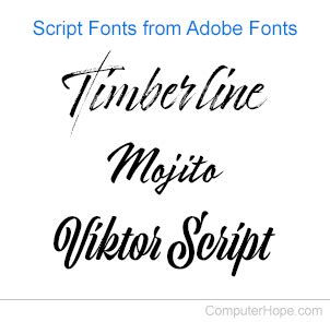 What is a Script Font?