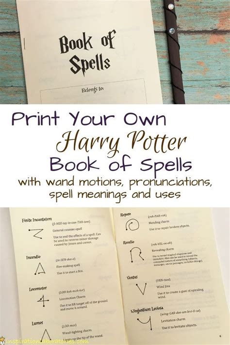 DIY Harry Potter Book of Spells | Inspiration Laboratories | Harry ...