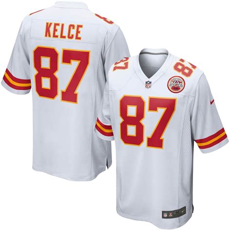 Nike Travis Kelce Kansas City Chiefs Youth White Game Jersey