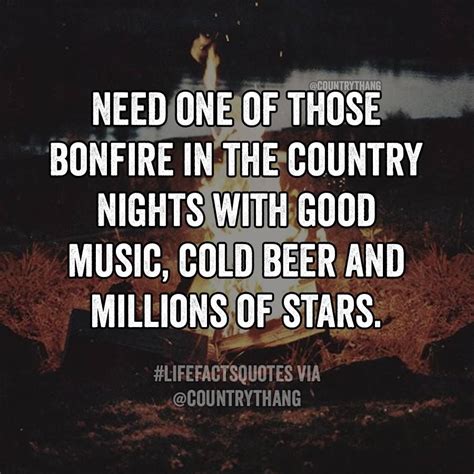 Need one of those bonfire in the country nights with good music, cold ...