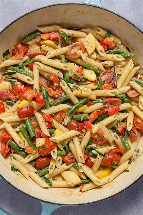 Creamy Summer Vegetable Pasta Primavera (Dairy Free) | Healthy. Delicious.