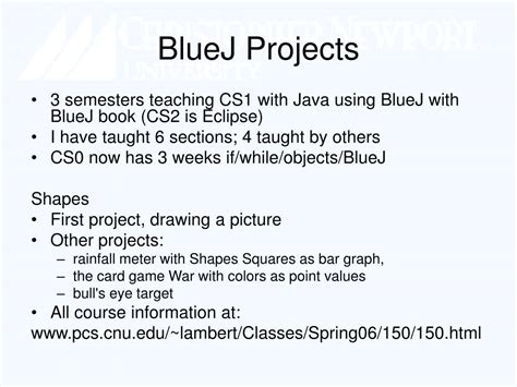 PPT - BlueJ Projects PowerPoint Presentation, free download - ID:434758