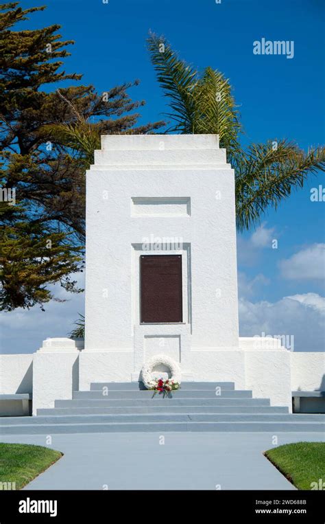 Gettysburg Address monument, Fort Rosecrans National Cemetery, San Diego, California Stock Photo ...