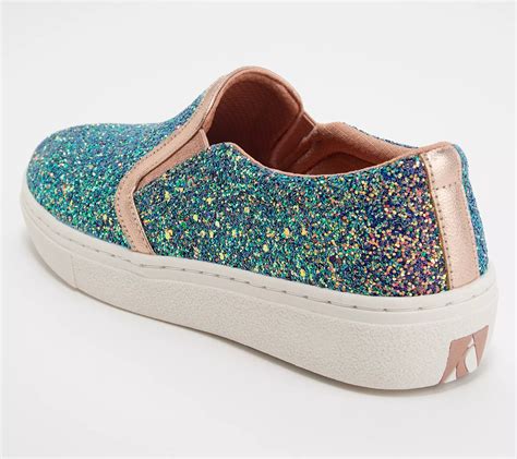 "As Is" Skechers Glitter Slip-On Shoes - Goldie Glitz & Bitz - QVC.com