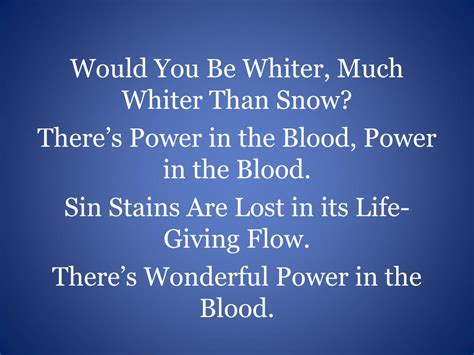 PPT - There is Power in the Blood PowerPoint Presentation, free ...