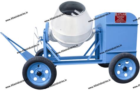 Drum Type Concrete Mixer - Tilting & Non tilting mixers - Atlas