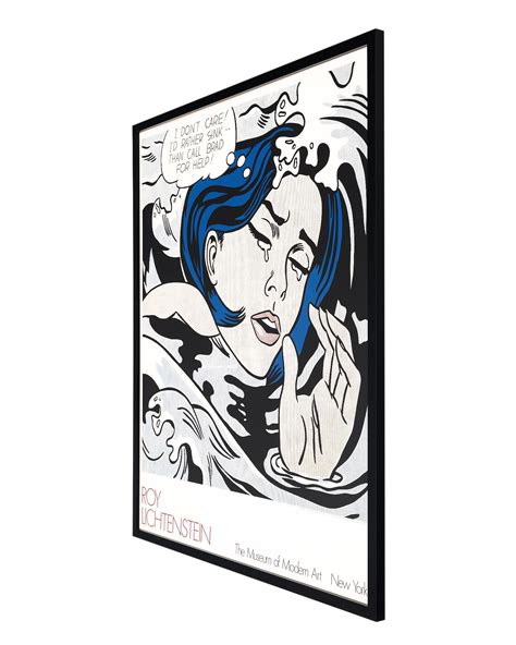 Roy Lichtenstein “Drowning Girl” New York MoMA Print For Sale at ...