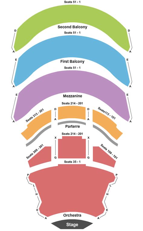 California Center For The Arts Seating Escondido