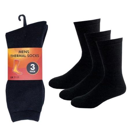 Mens Thermal Socks Black 3 Pack - Heat Holders® Ireland