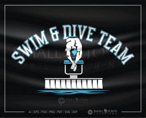 Diving Logo, Swim and Dive Team SVG, Swim & Dive Team, Swim Team ...