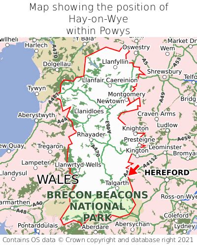 Where is Hay-on-Wye? Hay-on-Wye on a map