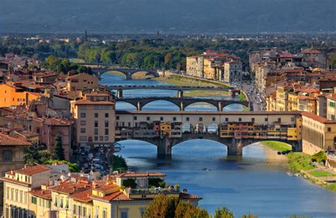 Ponte Vecchio Bridge In Florence At Sunset • Travel Photography Prints