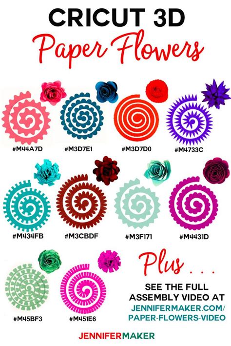 Jennifer Maker Paper Flowers Svg - SVG images Collections