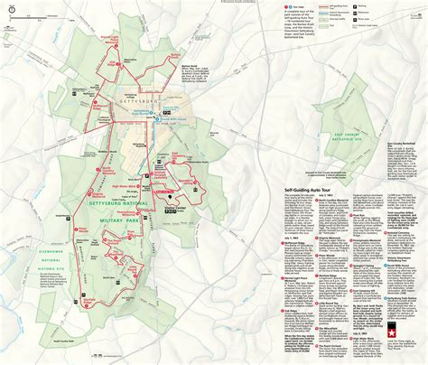 Gettysburg National Military Park Map - Maps For You