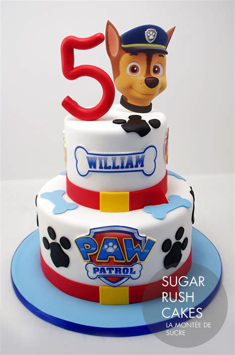 Paw Patrol Chase cake | Sugar Rush Cakes Montreal