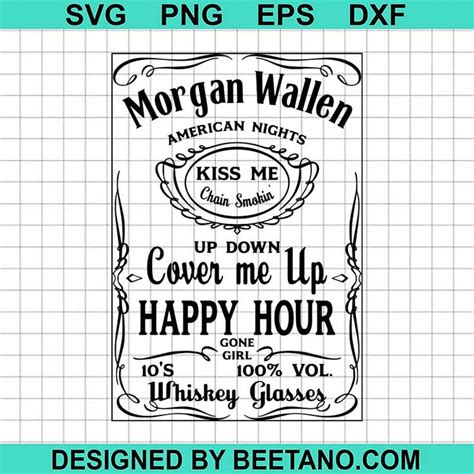 Morgan Wallen SVG, Morgan Wallen American Nights SVG