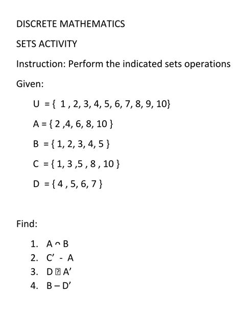 Sets Discrete Mathematics Pdf