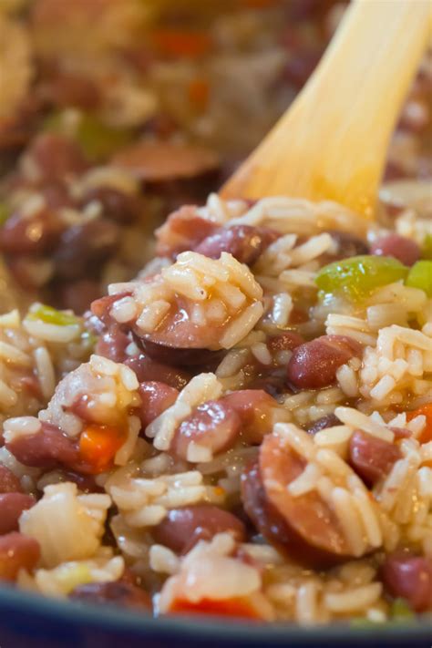 Red Beans and Rice to Feed A Crowd - Deliciously Plated