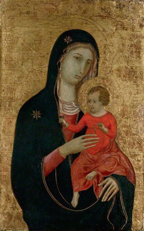 "Madonna e a Criança" - Duccio, Pintor italiano do período gótico (c ...