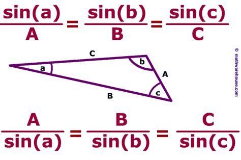 Finding the angle of a non-right angled triangle using the sine rule ...