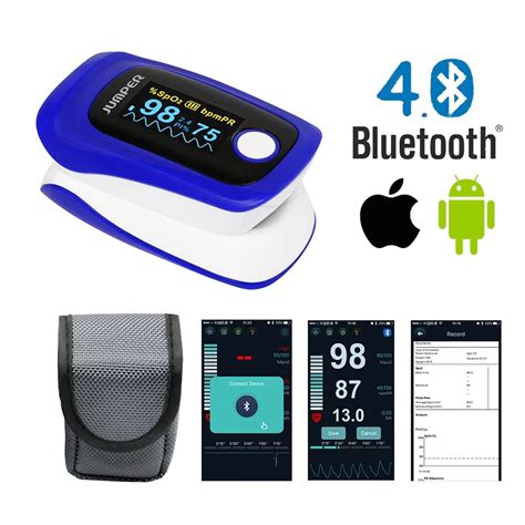 Bluetooth Finger Pulse Oximeter - Mountainotes LCC Outdoors and Fitness