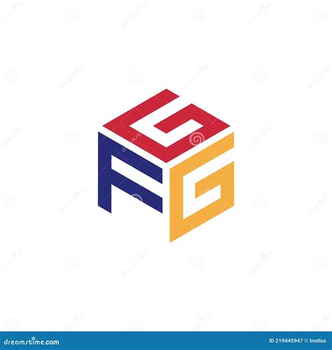 Hexagon Logo with the Letters GFG Icon Stock Vector - Illustration of ...