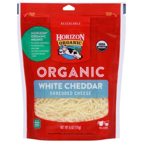 Horizon Organic® White Cheddar Shredded Cheese, 6 oz - Kroger