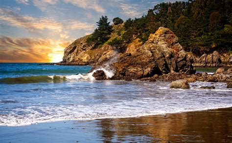 Muir Beach Sunset | Muir Beach in Marin County, California a… | skip ...