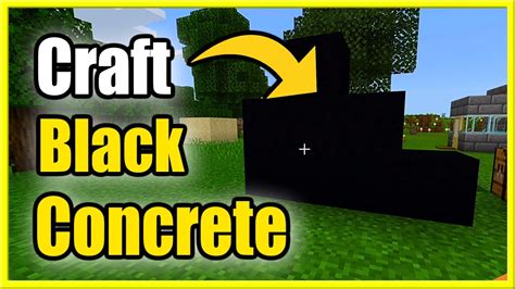 How to Make Black Concrete in Minecraft Survival (Fast Recipe tutorial ...