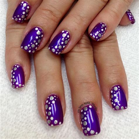 New Metallic Nail Art Design Trends 29 (With images) | Purple nail art designs, Purple nail ...