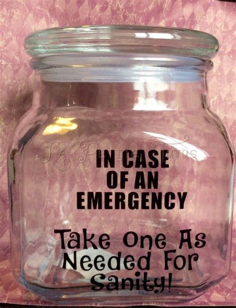 Custom candy jar emergency jar funny jar candy container