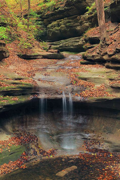 Waterfall In a Box Canyon at Matthiessen State Park 3 Photograph by ...