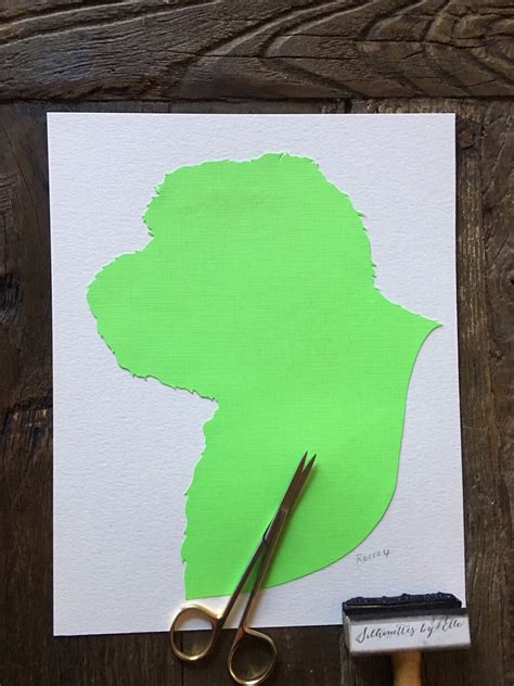 Custom Hand Cut Silhouette Art w/ Colored Silhouette Paper | Etsy