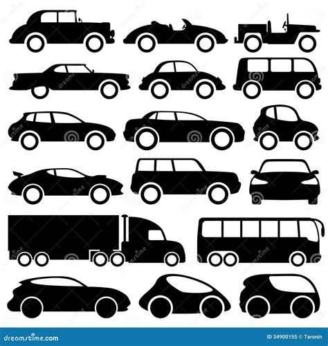 Car icons on white. stock vector. Illustration of speed - 34900155