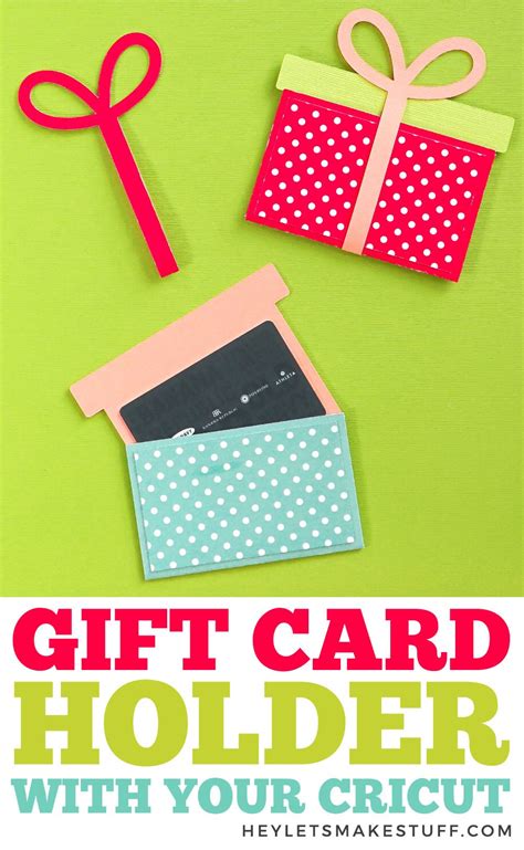 DIY Gift Card Holder with the Cricut - Hey, Let's Make Stuff