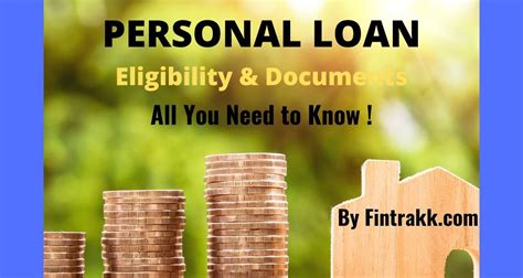 Easy Personal Loan : Eligibility,Documents & Apply Online ! | Fintrakk