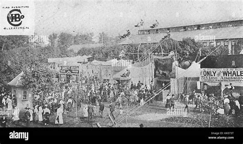 1909 Allentown Fair Midway and Rides Stock Photo - Alamy