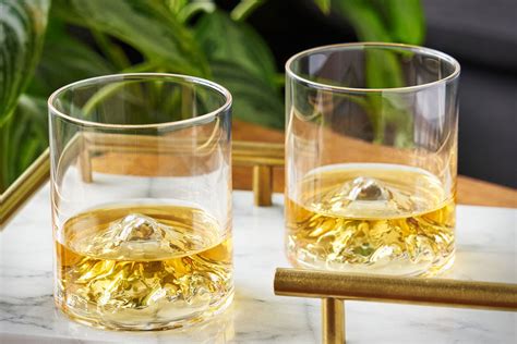 Mountain Peak Whiskey Glasses Set | Uncrate