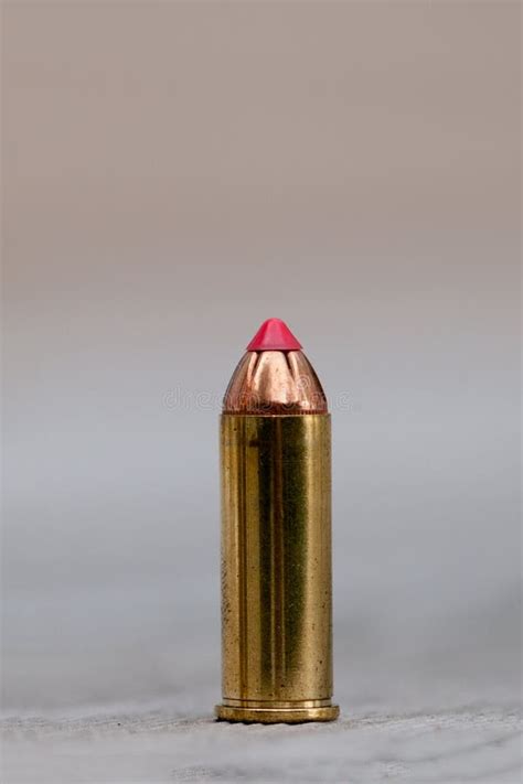 Magnum Bullet With A Red Tip Royalty Free Stock Photos - Image: 21226518